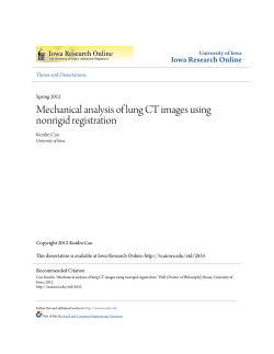Mechanical analysis of lung CT images using nonrigid registration