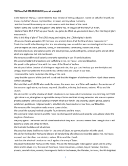 FOR New/Full MOON PRAYER (pray at midnight) In the Name of