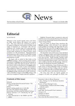 Editorial - R Project