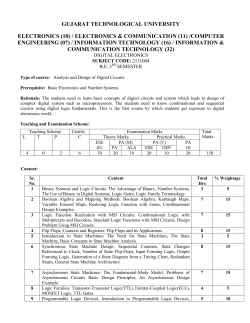 GUJARAT TECHNOLOGICAL UNIVERSITY ELECTRONICS (10