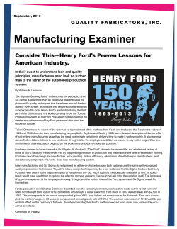 Manufacturing Examiner - Quality Fabricators, Inc