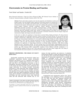 Electrostatics in Protein Binding and Function