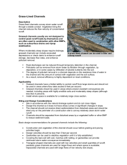 Grass-Lined Channels - City of Wichita Falls