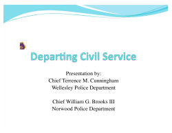 Departing Civil Service