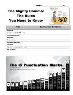 Final_Grammar Review Commas