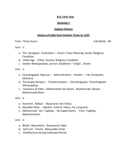B.A. History - Nagpur University
