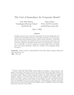 The Cost of Immediacy for Corporate Bonds