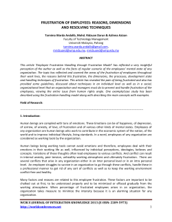 frustration of employees