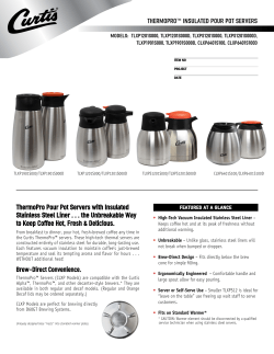 Brochure  - Wilbur Curtis
