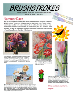 Summer Daze... - New Mexico Watercolor Society