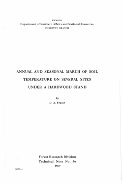 annual and seasonal march of soil temperature on several