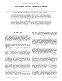 Density functional theory study of flat and stepped NaCl(001)