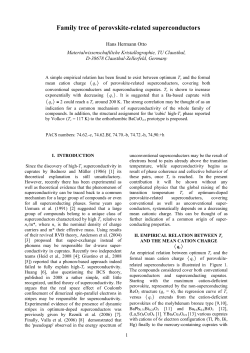Family tree of perovskite-related superconductors