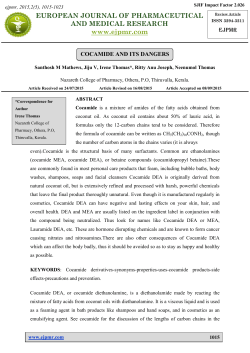 Full Text Article - European Journal of Pharmaceutical and Medical