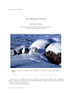 Introduction&lowast; - OpenStax CNX