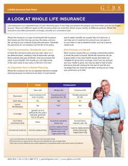 a look at whole life insurance
