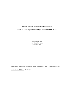 An Auto-Critique from a Quantum Perspective