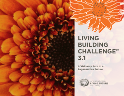 living building challengesm 3.1