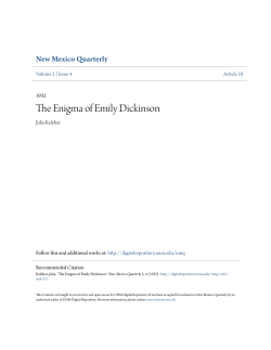The Enigma of Emily Dickinson