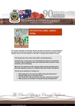 STUDYING DECADES: 1930s