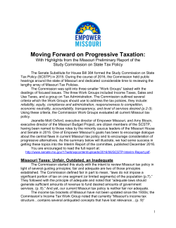 Moving Forward on Progressive Taxation: