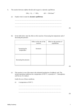 rates equil - KS5Chemistry
