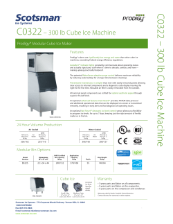 C 0322 &ndash; 300 lb Cube Ice M achine