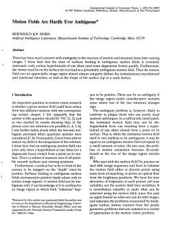 Motion Fields Are Hardly Ever Ambiguous