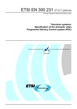 ETSI EN 300 231 V1.3.1