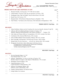 Texts: Checklist - National Humanities Center