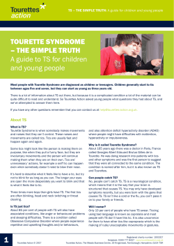 Tourette Syndrome - the simple truth.