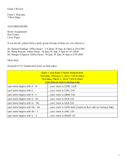 Exam 1 Review - Oregon State chemistry