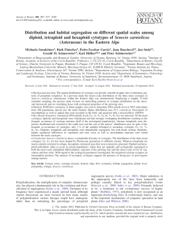 Distribution and habitat segregation on different spatial scales