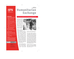 Humanitarian Exchanche 41 - special issue on Myanmar