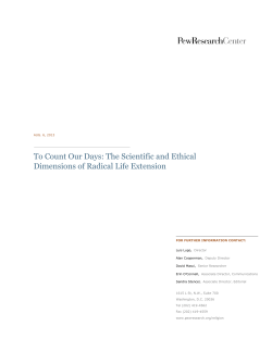 To Count Our Days: The Scientific and Ethical Dimensions of