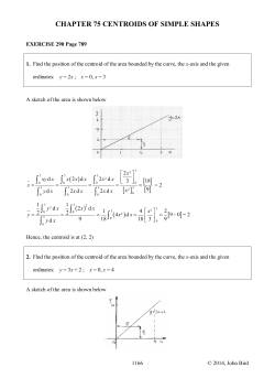 CHAPTER 75 CENTROIDS OF SIMPLE SHAPES
