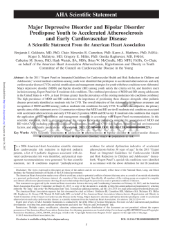 Major depressive disorder and bipolar disorder