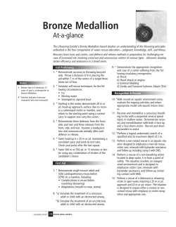 Bronze Medallion - Lifesaving Society Manitoba