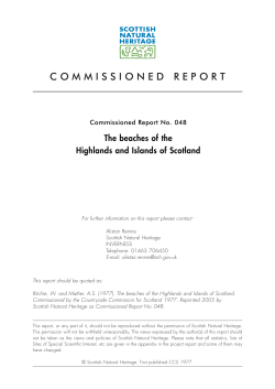 The beaches of the Highlands and Islands of Scotland
