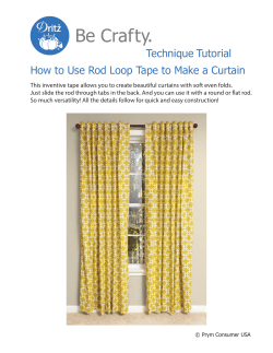 How to Use Rod Loop Tape to Make a Curtain