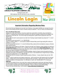 Lincoln Login - Lincoln Telephone