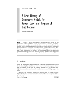 A Brief History of Generative Models for Power