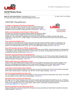 USCSD Headlines - Upper St. Clair School District