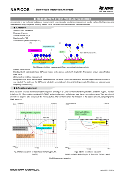 Measurement of low-molecular substance