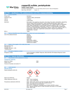 copper(II) sulfate, pentahydrate