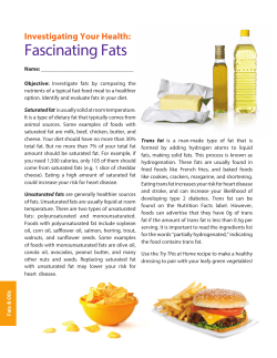 Fascinating Fats