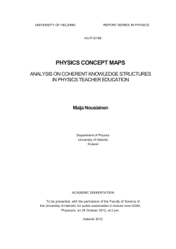 Physics concept maps