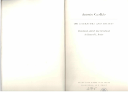 Antonio Candido - University of Warwick