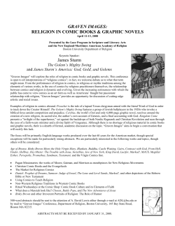 GRAVEN IMAGES: RELIGION IN COMIC BOOKS