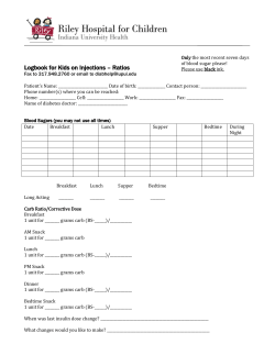 Logbook for Kids on Injections